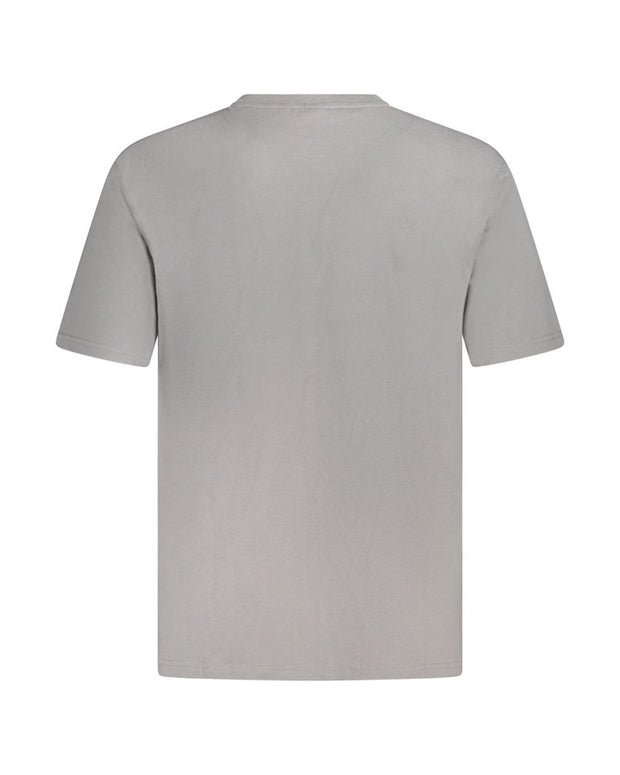 Gray Cotton Men T-Shirt
