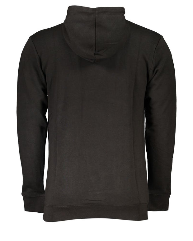 Black Cotton Men Sweater