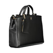 Black Polyethylene Women Handbag