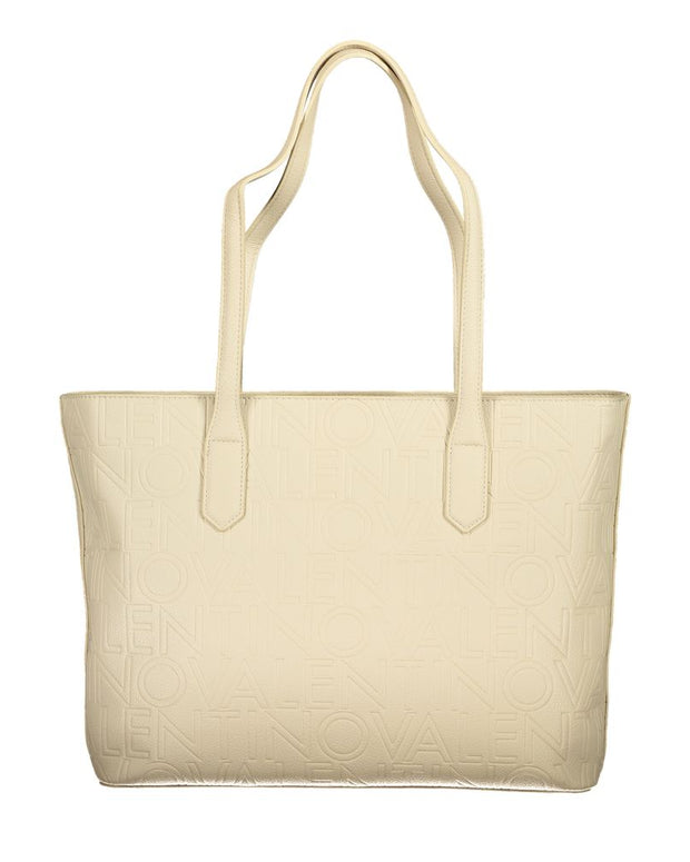 Beige Polyethylene Handbag