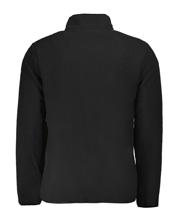Black Polyester Men Sweater