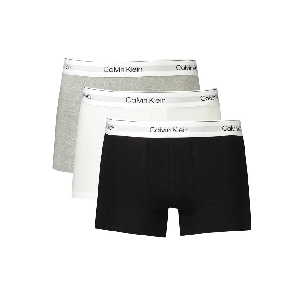 Gray Cotton Men Boxer