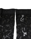 Black Floral Lace Cotton Stretch Stockings Socks
