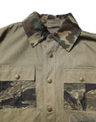 Brown Cotton Stretch Shirt Pants Casual Set