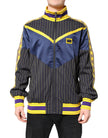 Black Striped Logo Full Zip Bomber Jacket