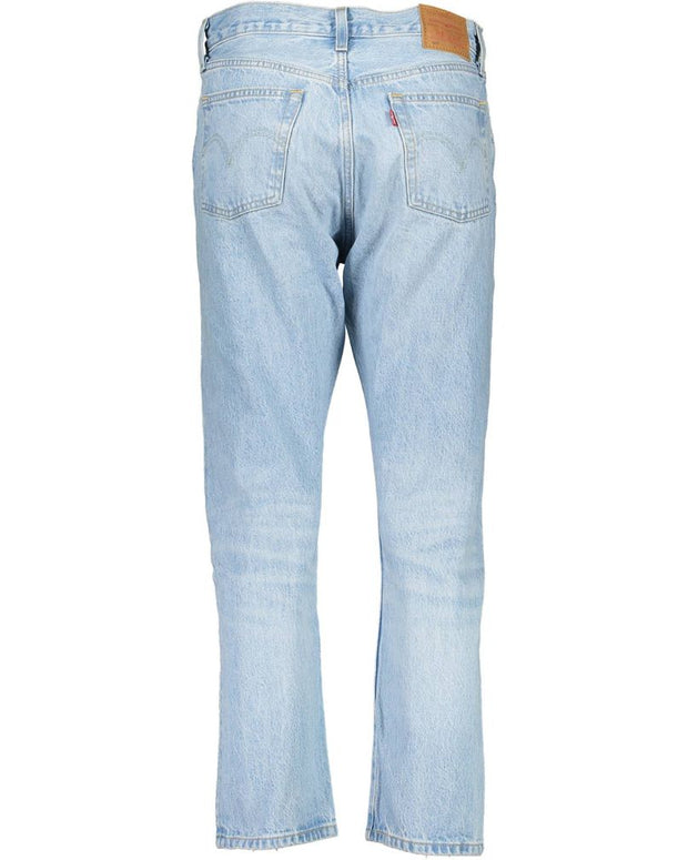 Blue Cotton Women Jeans