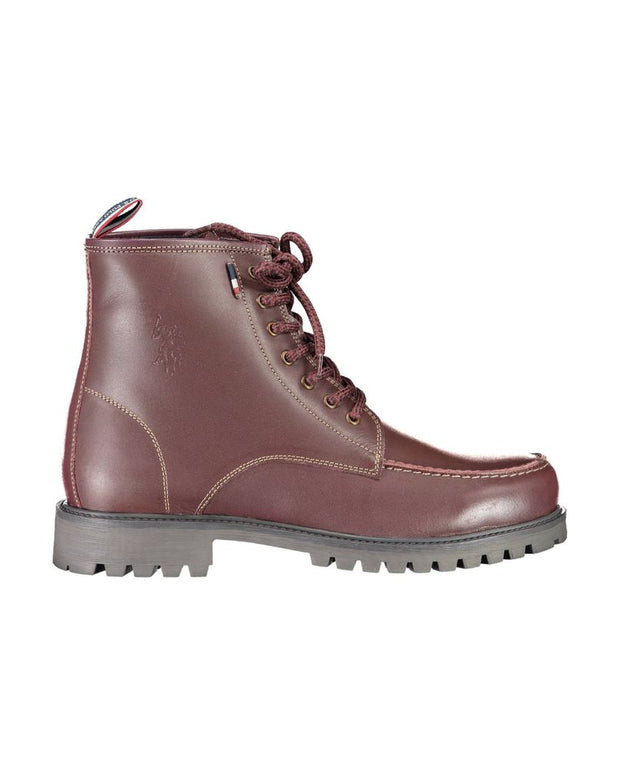 Red Leather Men Boot