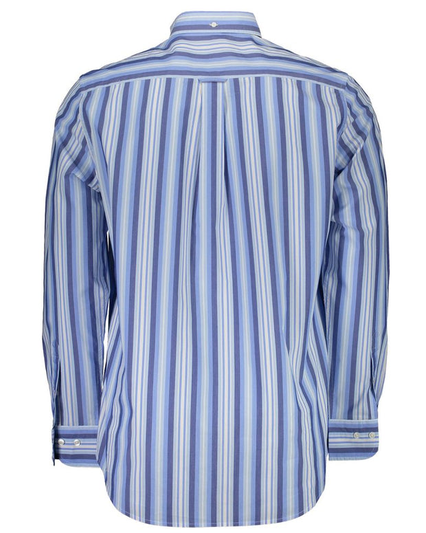 Blue Cotton Men Shirt