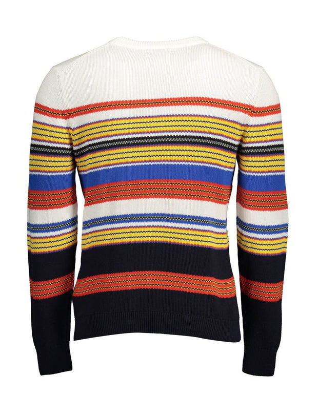 Blue Cotton Men Sweater