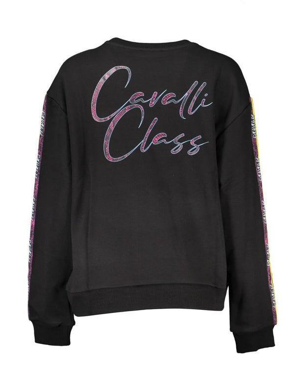 Black Cotton Women Sweater