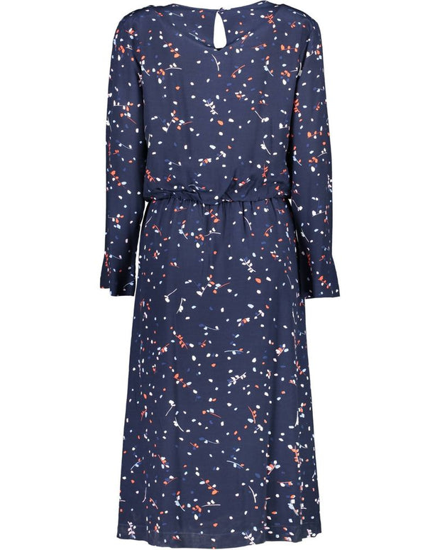 Blue Viscose Women Dress