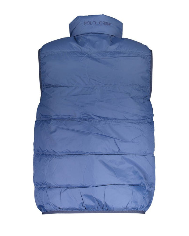 Blue Polyamide Men Jacket
