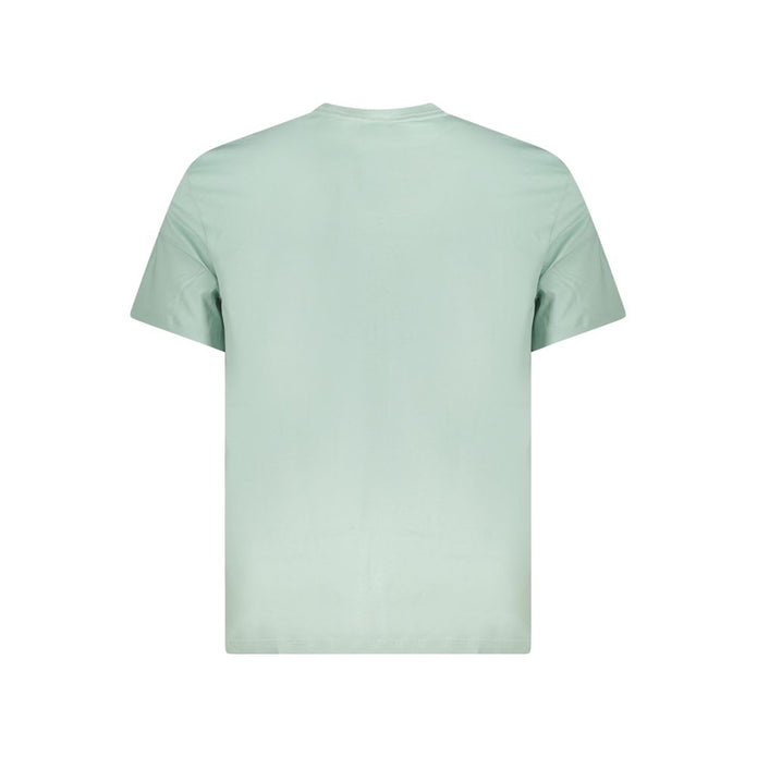 Green Cotton Men T-Shirt
