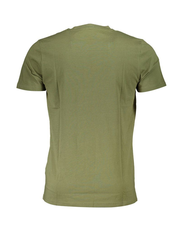 Green Cotton Men T-Shirt