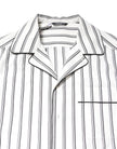 White Stripes Lounge Pajama Sleepwear Shirt