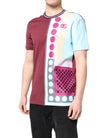 Multicolor Printed Logo Short Sleeve T-shirt