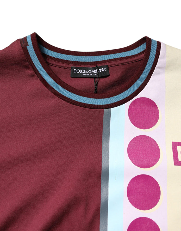 Multicolor Printed Logo Short Sleeve T-shirt