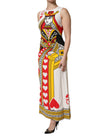 White Queen Of Hearts Sleeveless Maxi Dress
