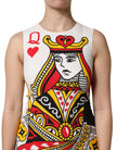 White Queen Of Hearts Sleeveless Maxi Dress