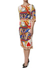 White Queen Of Heart Short Sleeve Midi Dress