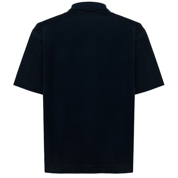 Blue Cotton Polo Shirt