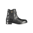 Black Leather Women Boot