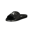 Black Polyester Men Sandal