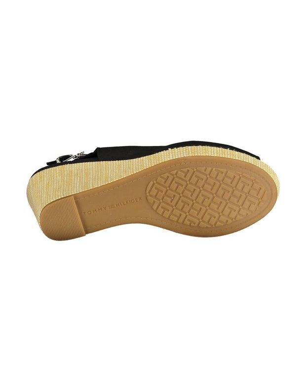 Black Cotton Women Sandal