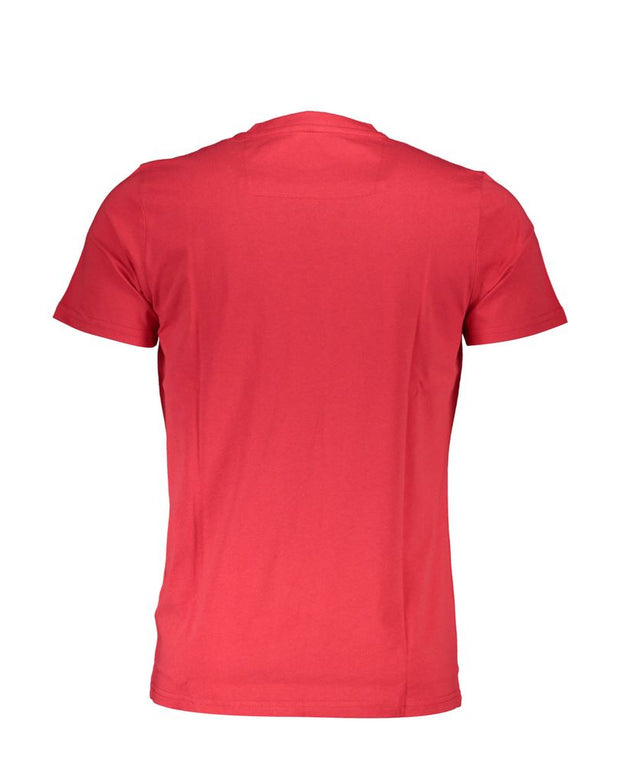 Red Cotton Men T-Shirt