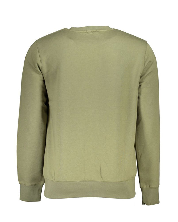 Classic Green Crew Neck Fleece Sweatshirt