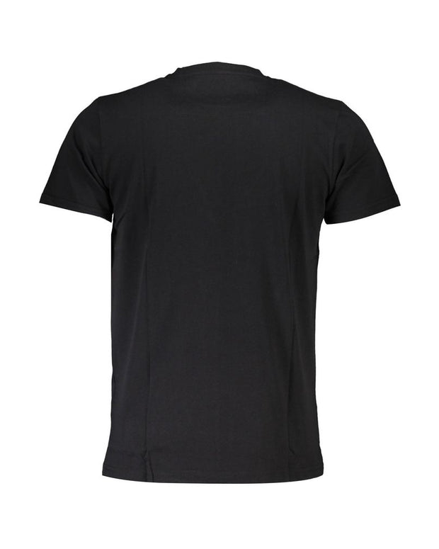 Black Cotton Men T-Shirt
