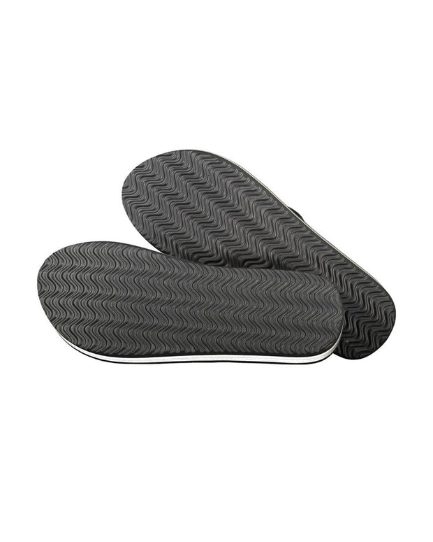 Black Polyester Women Sandal