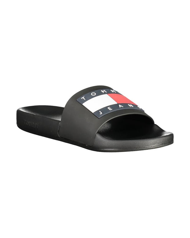 Black Polyethylene Men Sandal