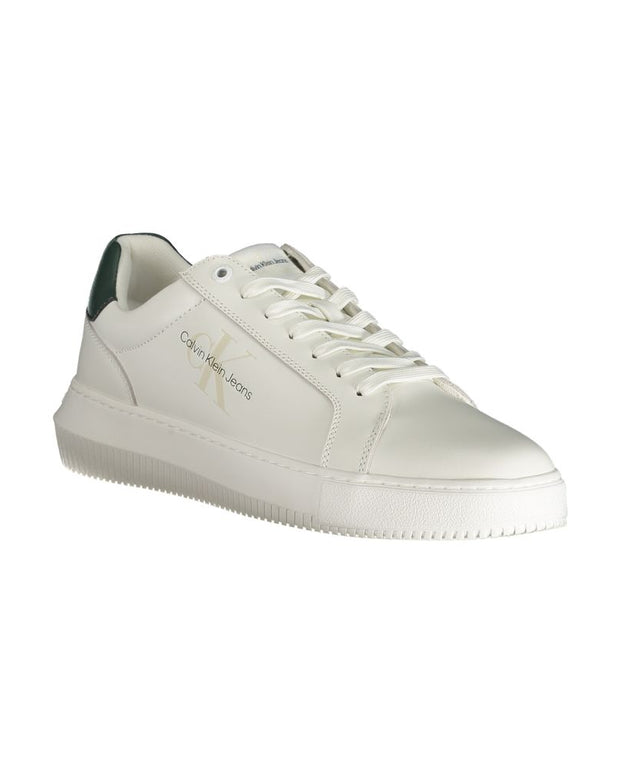 White Polyester Sneaker