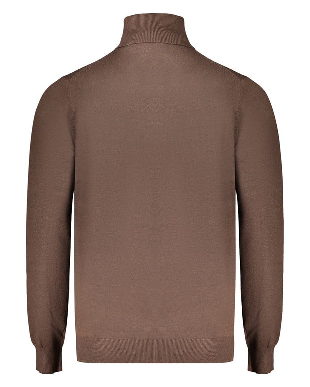 Brown Polyester Sweater