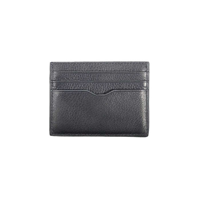 Blue Leather Men Wallet