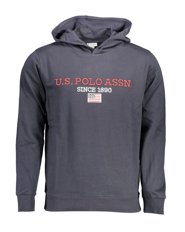 Blue Cotton Men Sweater