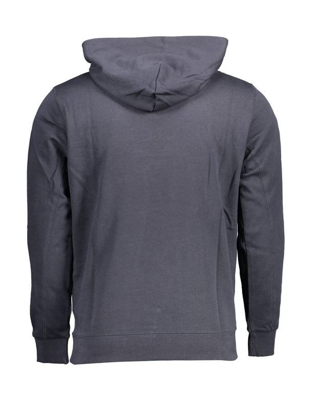 Blue Cotton Men Sweater