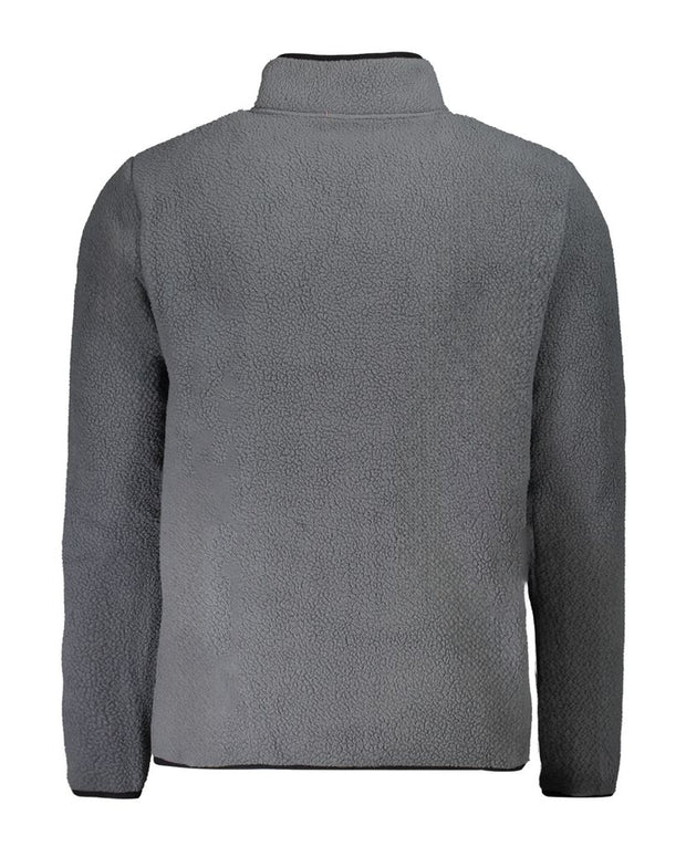 Gray Polyester Men Sweater