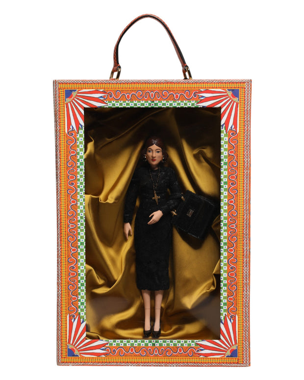 Black Dress Ceramic Porcelain Fashion Leather Sicily Dolls
