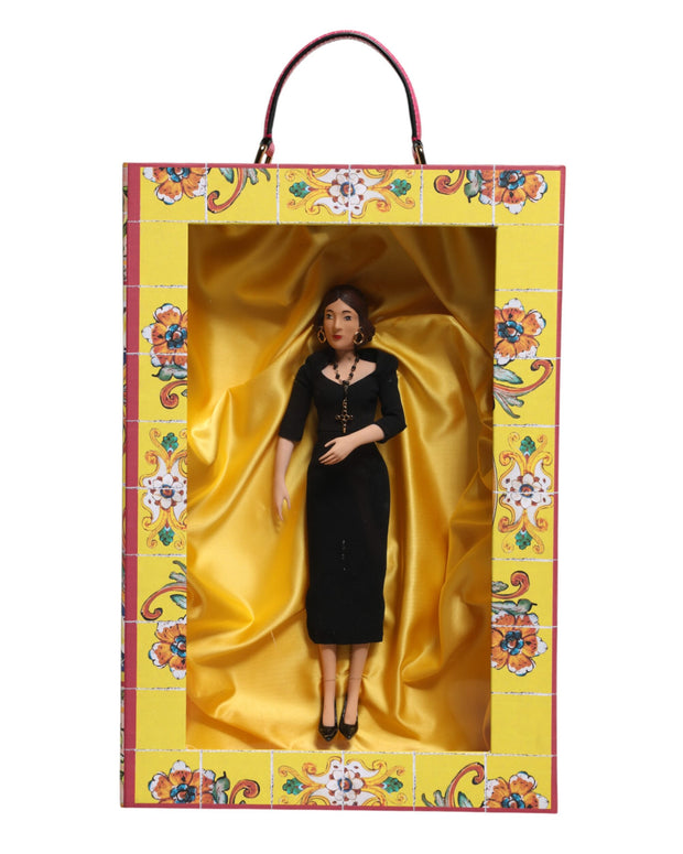 Black Dress Ceramic Porcelain Fashion Leather Sicily Dolls