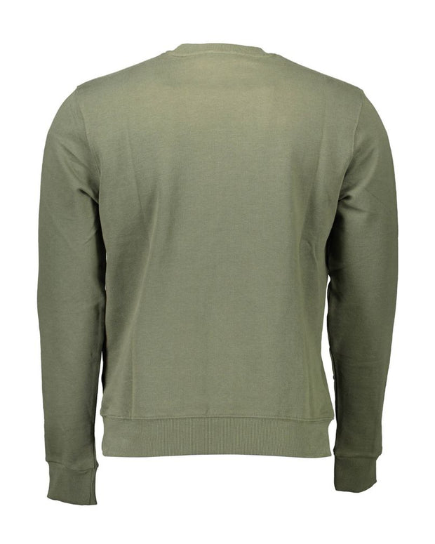 Green Cotton Men Sweater