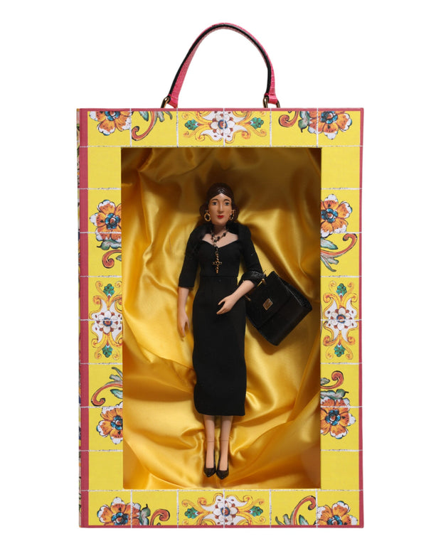 Black Dress Ceramic Porcelain Fashion Leather Sicily Dolls