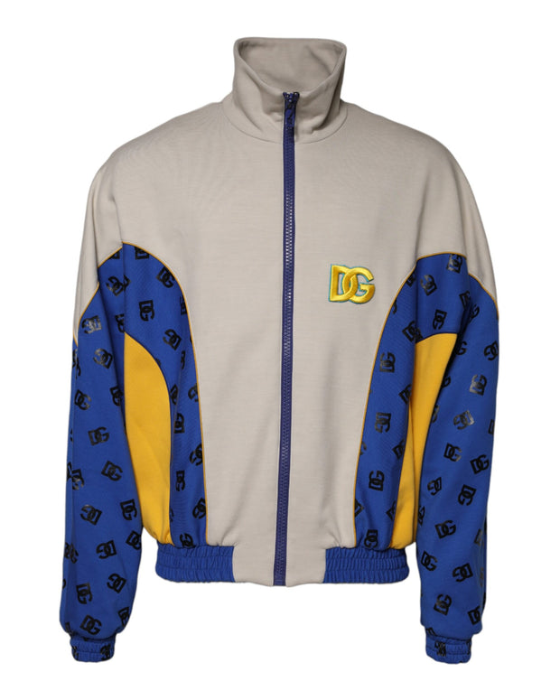 Multicolor Polyester Full Zip Bomber Jacket