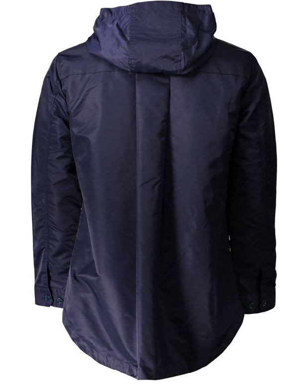 Blue Nylon Men Jacket