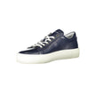 Blue Leather Men Sneaker