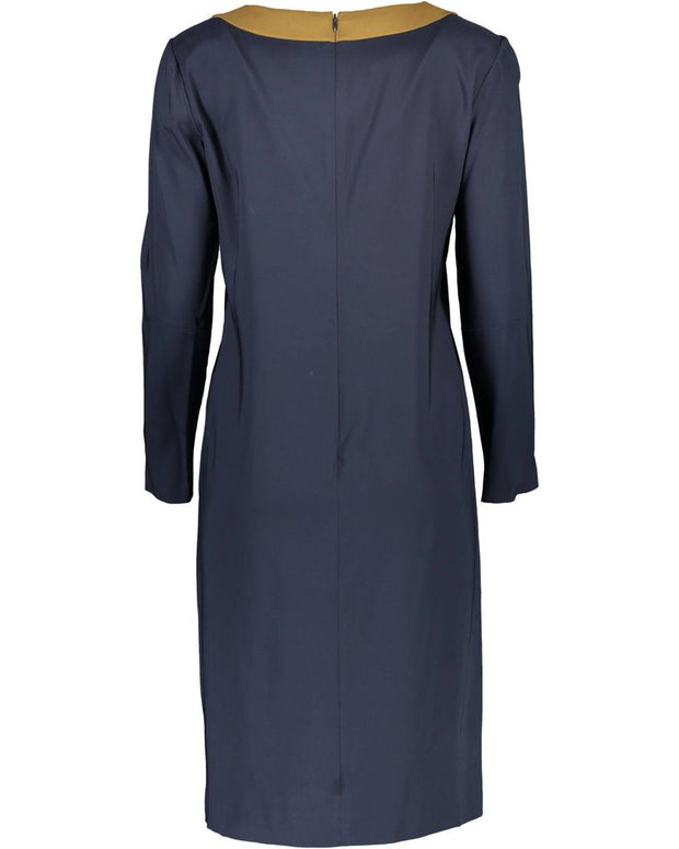 Blue Viscose Women Dress