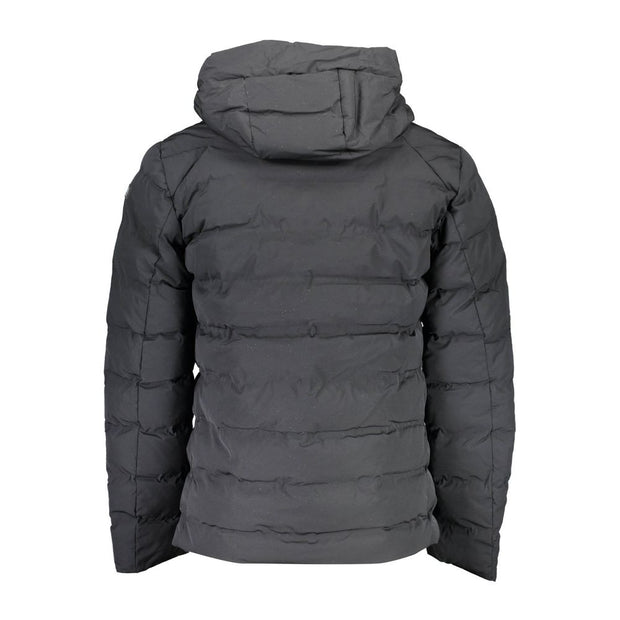 Black Elastane Mens Jacket