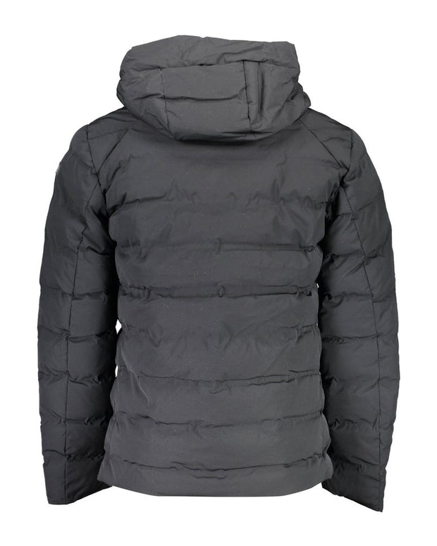 Black Elastane Mens Jacket