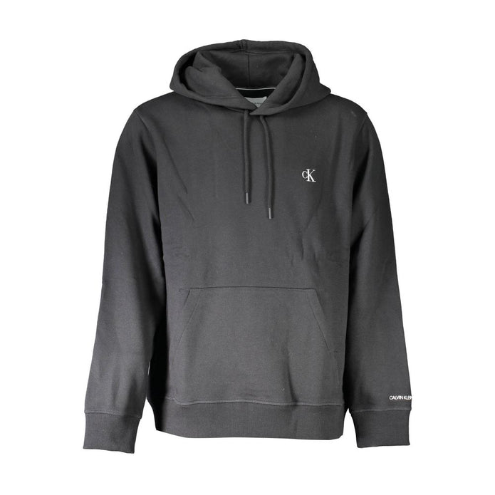 Black Cotton Men Sweater